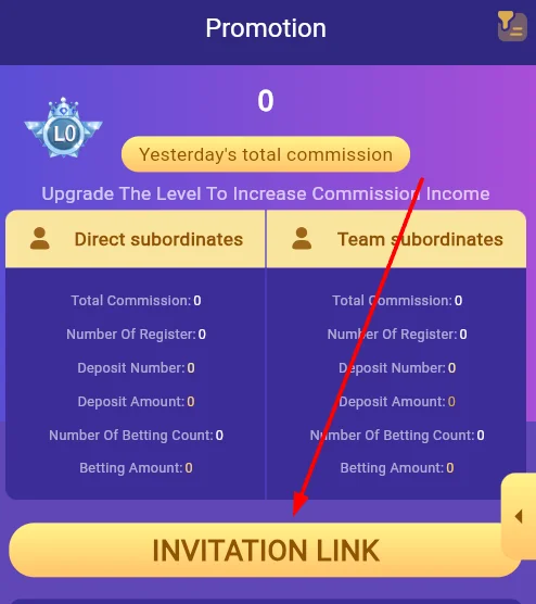 Copy the invitation code 